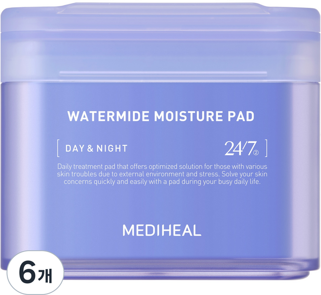 메디힐 워터마이드 속보습 패드 150ml, 100매입, 6개