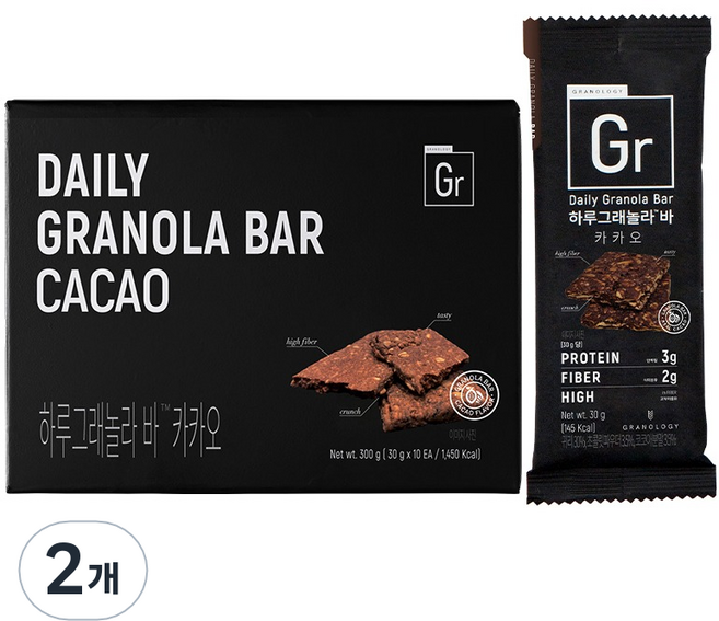 그라놀로지 하루그래놀라 바 카카오 10p, 2개, 300g