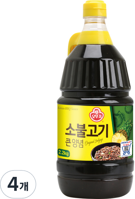 오뚜기 소불고기 큰양념, 2.1kg, 4개