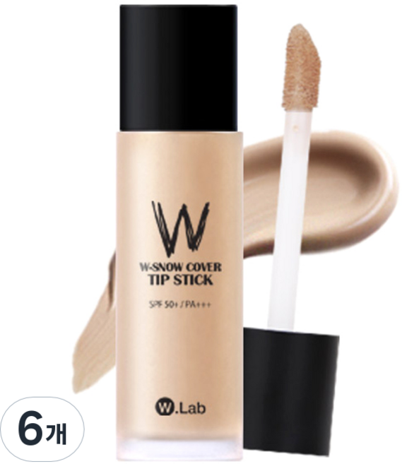 더블유랩 빅 봉 파운데이션 40ml, 23호 커버 베이지, 6개