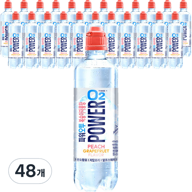 파워오투 복숭아자몽향, 500ml, 48개