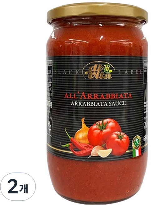 디비타 아라비아타 소스, 680g, 2개
