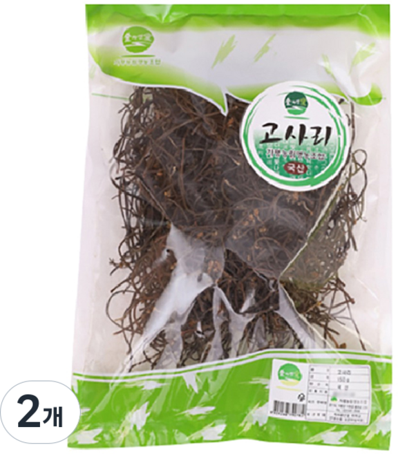 숲자연애 건고사리, 150g, 2개