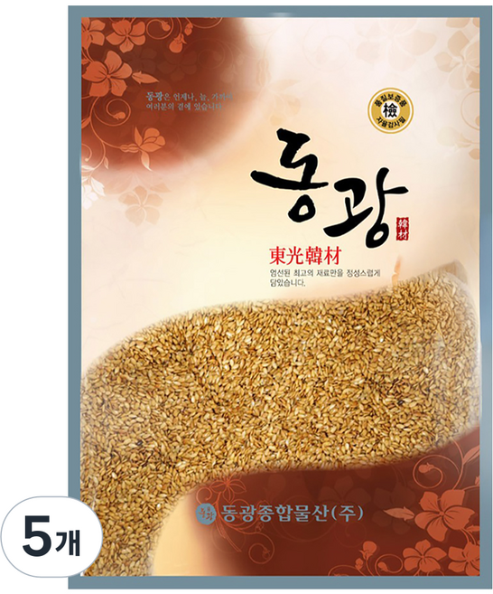 東光 炒亞麻籽, 1kg, 5個