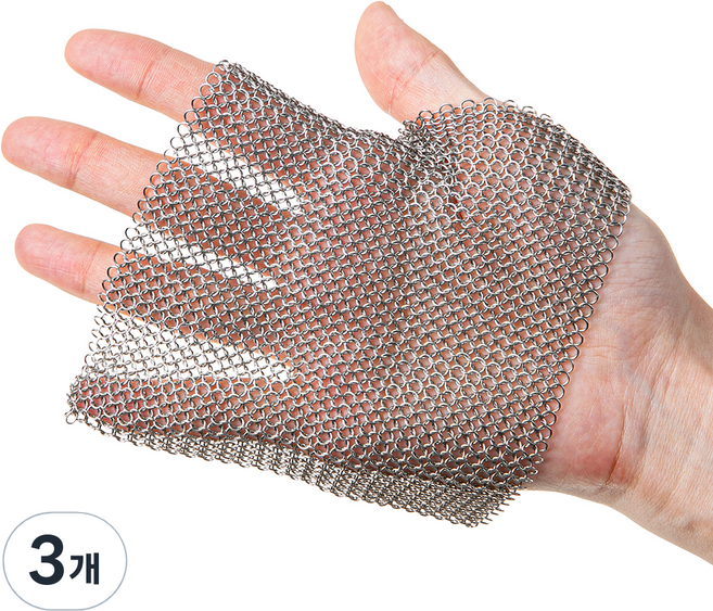 코멧 키친 스텐 316 링수세미 10 x 10 cm, 3개, 1개입