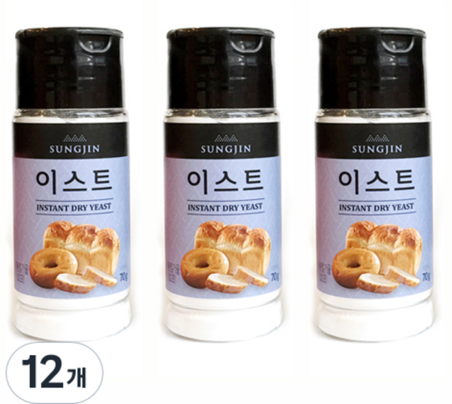 성진 이스트 용기형, 70g, 12개