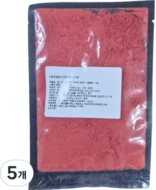 이홈베이킹 딸기분말, 10g, 5개