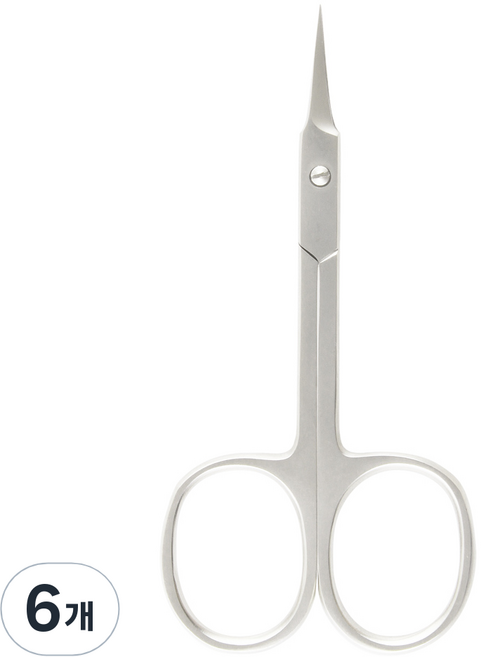 벨로티 네일케어용 초정밀 큐티클가위, 샤틴실버, 6개