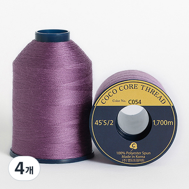 COTTONVILL Coasa 高級縫紉機用線 45支, C054, 4個
