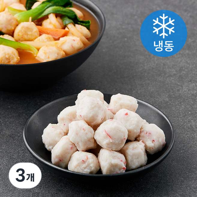 랜시푸드 태국산 크랩피쉬볼 (냉동), 500g, 3개