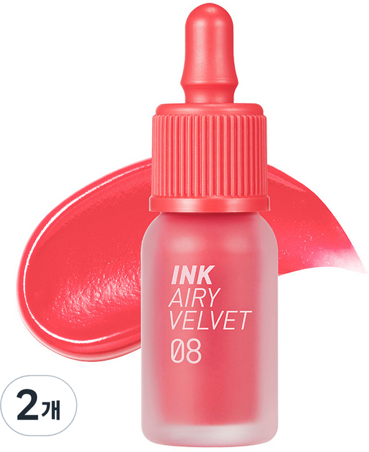 페리페라 잉크 더 에어리 벨벳 립틴트, 8호 최애쁨템, 2개