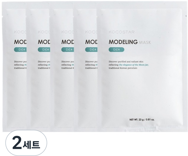 코코스타 모델링 마스크 시카 5p 세트, 2개, 5개입