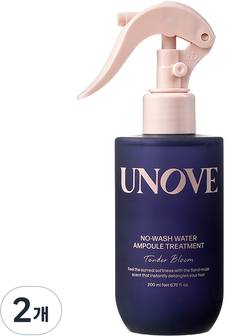 UNOVE 免沖洗水感安瓶護髮乳, 200ml, 2個