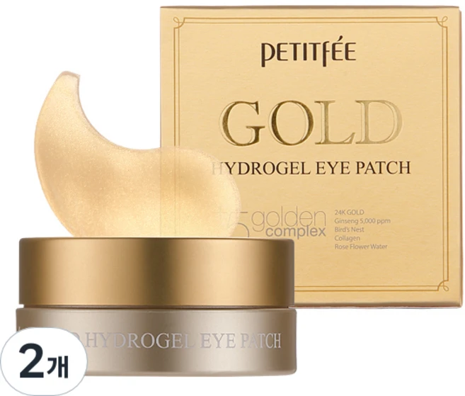 쁘띠페 골드 하이드로겔 아이패치, 60개입, 2개 - 쿠팡