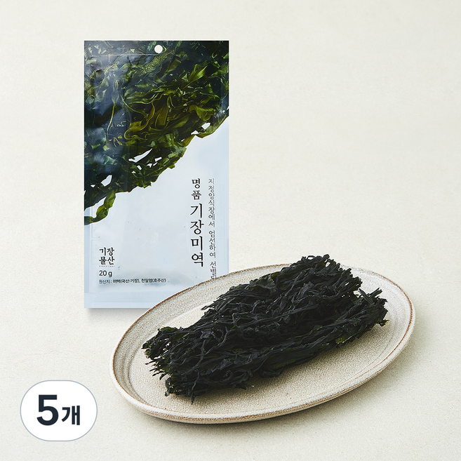 기장물산 주식회사 품질인증 명품 기장 미역, 5개, 20g