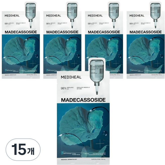 메디힐 마데카소사이드 흔적리페어 에센셜 마스크팩 24ml, 15개, 1개입