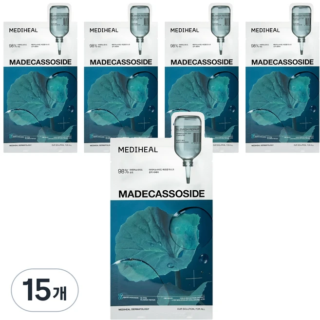 메디힐 마데카소사이드 흔적리페어 에센셜 마스크팩 24ml, 15개, 1개입 - 쿠팡