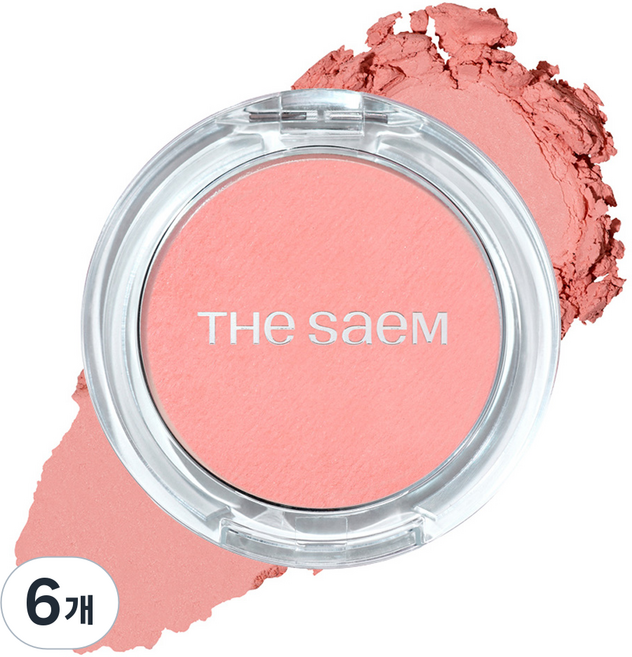 더샘 젤리 블러셔 4.5g, PK04 피치 슈, 6개