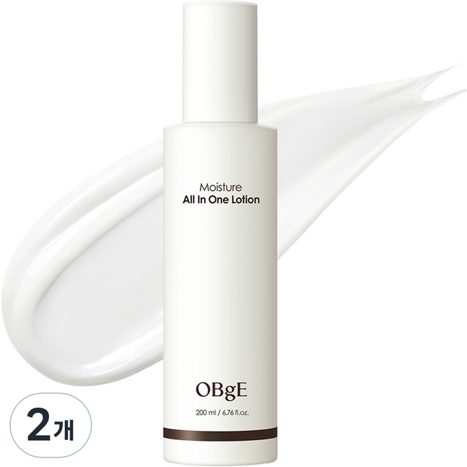 OBge 모이스처 올인원 로션, 200ml, 2개