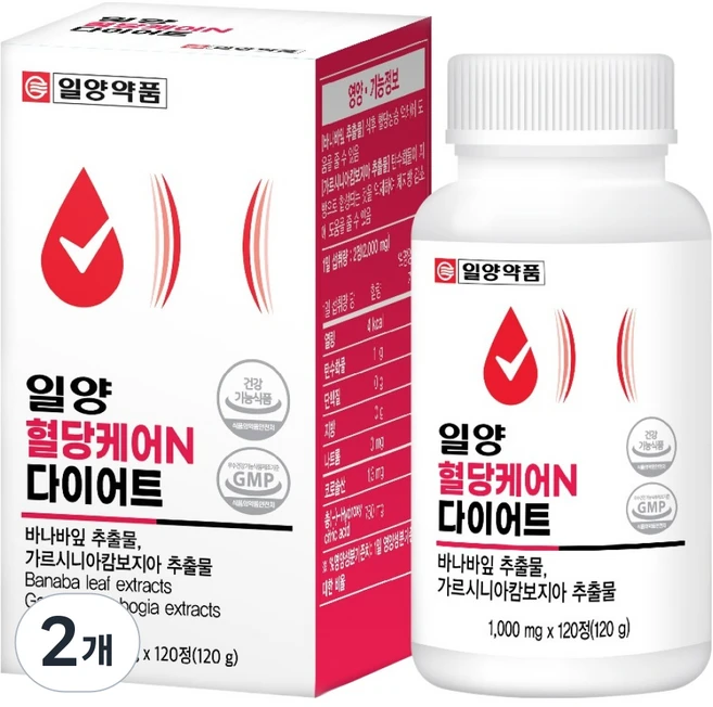 일양약품 혈당케어 N 다이어트, 120정, 2개 - 쿠팡