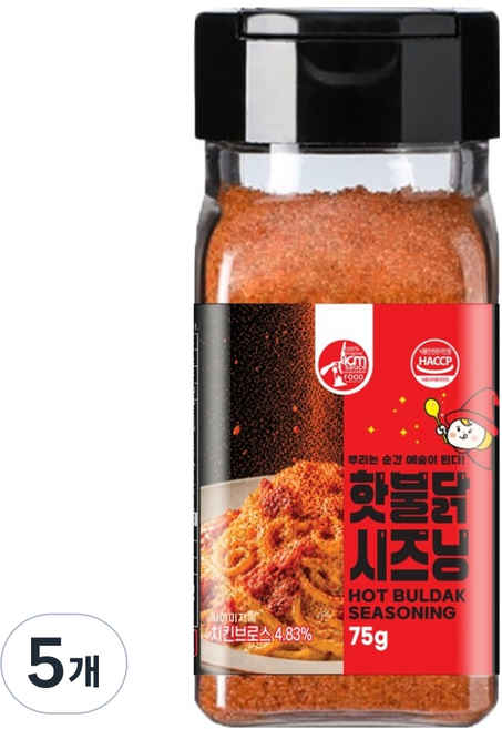 아이엠소스 핫불닭 시즈닝, 5개, 75g