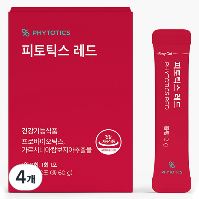 PHYTOTICS 必多提斯 藤黃果萃取益生菌隨身包, 60g, 4盒