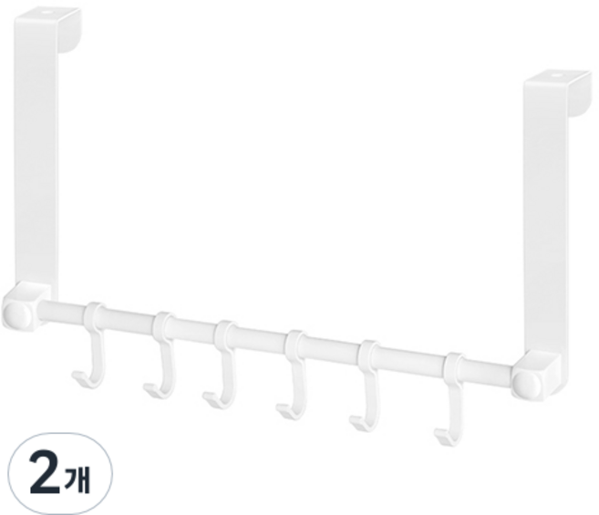 네이쳐리빙 모노블 너비조절 도어훅 6구, 2개