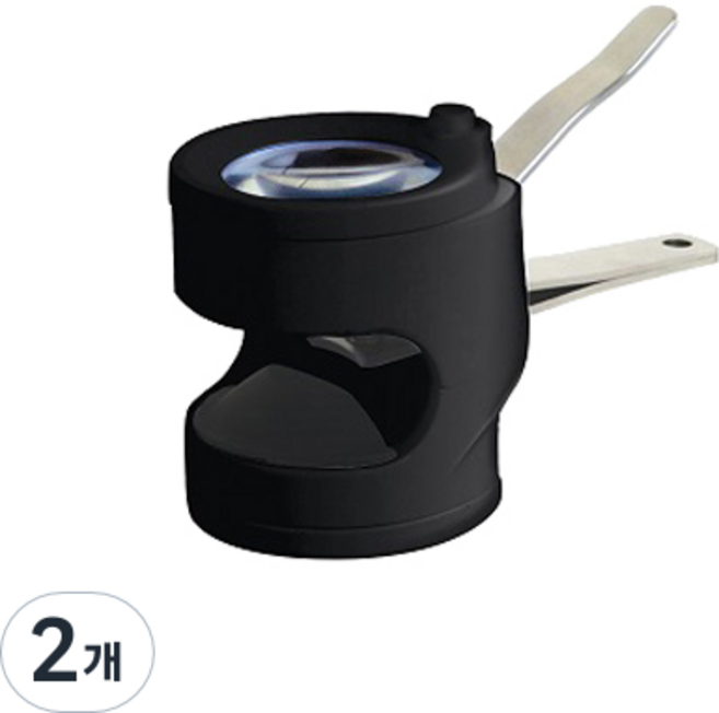 스몰리아 고급 LED 돋보기 확대경 달린 손톱깍이, 혼합 색상, 2개