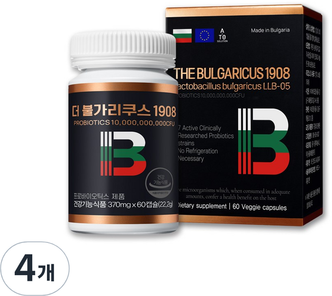 에이토솔루션 더불가리쿠스1908 프로바이오틱스, 60정, 4개