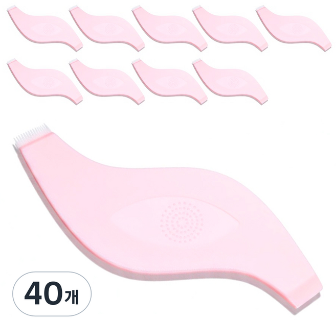 라몽 래쉬몬스터 S형 속눈썹 듀얼 펌스틱, 40개, 핑크