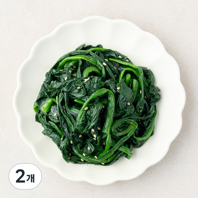 식탁위의사계 시금치나물, 200g, 2개