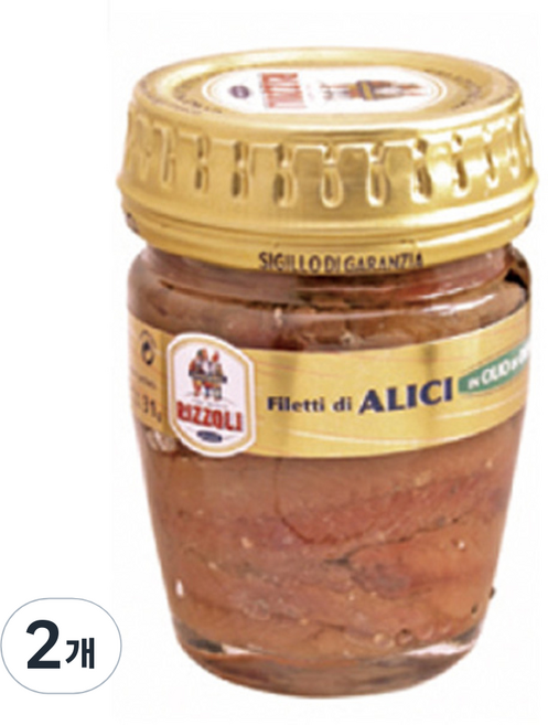 리졸리 필레티 디 알리씨 인 올리오 디 올리바 앤쵸비, 58g, 2개