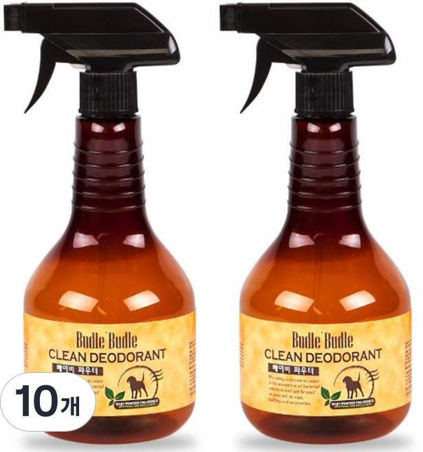 부들부들 펫 클린 탈취제 베이비파우더향, 530ml, 1개입, 10개