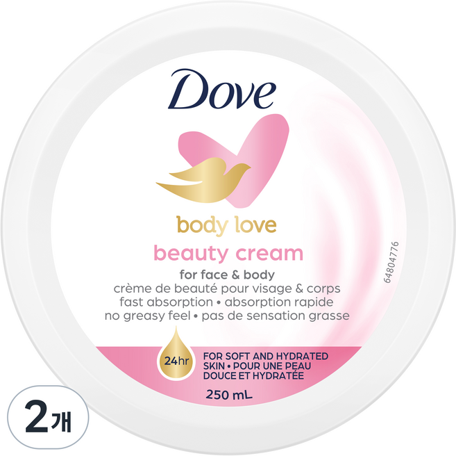 도브 뷰티 크림, 250ml, 2개