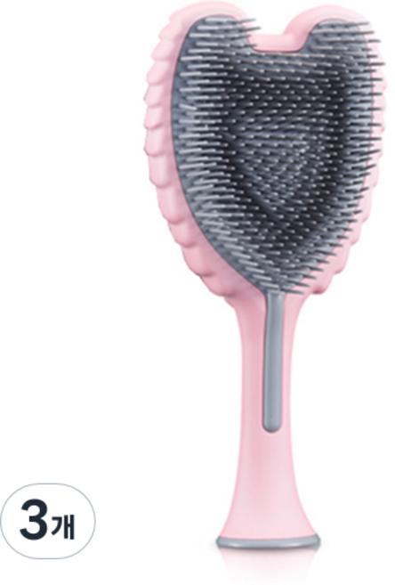 탱글엔젤 2.0 오리지널 소프트터치 헤어브러쉬, 핑크, 3개