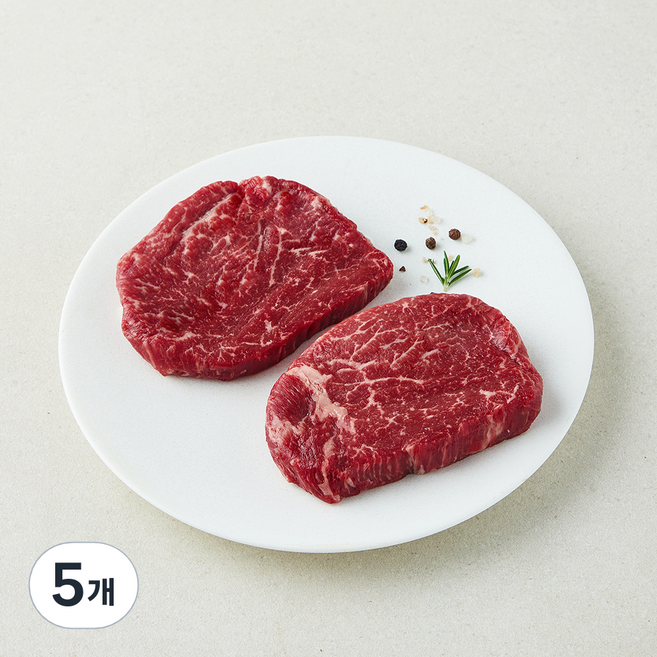 농협 한우 안심 1+등급 구이용 (냉장), 5개, 200g