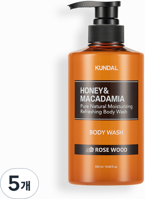 쿤달 퓨어 바디워시 아로마에디션 로즈우드향, 로즈우드, 5개