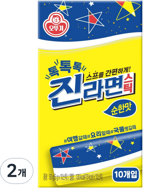 오뚜기 톡톡톡 진라면 스틱 순한맛 10p