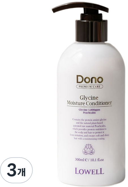 로웰 도노 글라이신 모이스처 컨디셔너, 3개, 300ml