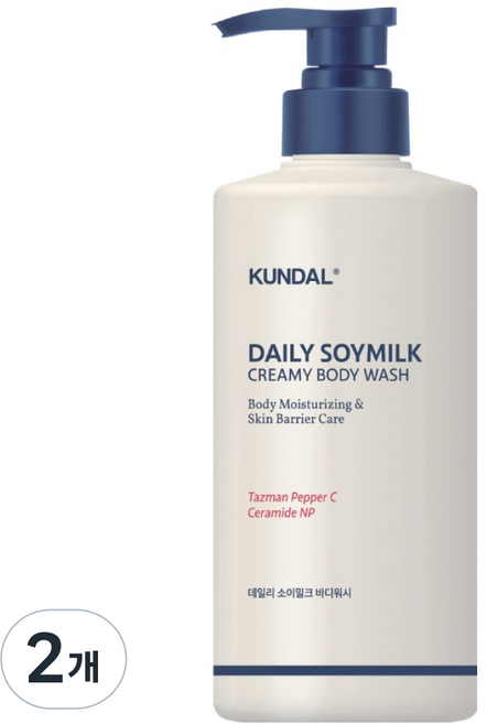 쿤달 리치 소이밀크 크리미 바디워시 멜로우바닐라향, 1L, 2개