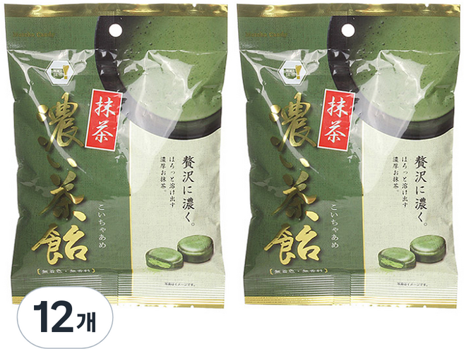 니씬 녹차사탕, 97g, 12개