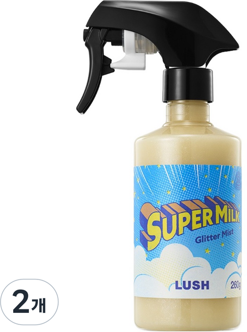 러쉬 수퍼 밀크 글리터 미스트, 260g, 2개