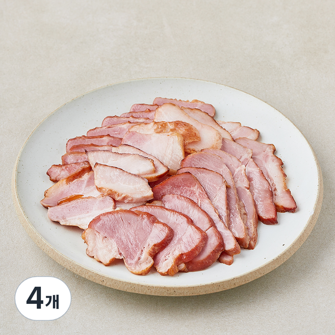 다향 참나무 훈제삼겹 슬라이스, 250g, 4개