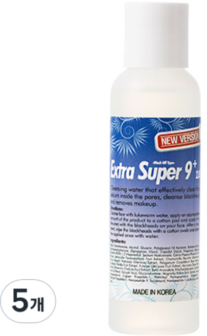 메디필 엑스트라 슈퍼 9 플러스 피지연화제 2.0, 100ml, 5개