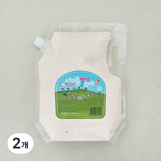 새미촐 딸기 요거트, 2개, 1개입, 2L