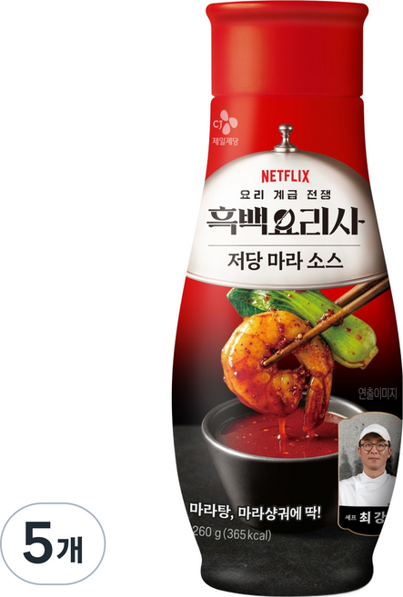 CJ제일제당 최강록셰프 저당 마라소스, 260g, 5개