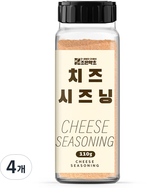 조은약초 치즈 시즈닝, 110g, 4개