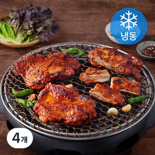 봄내푸드 춘천 통살 닭갈비 (냉동), 1kg, 4개