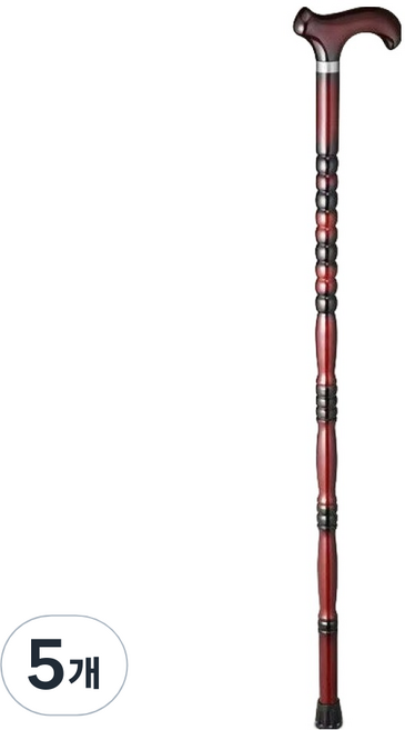 썸즈마인 나무 어르신 볼 외발 지팡이 90cm, 혼합색상, 5개