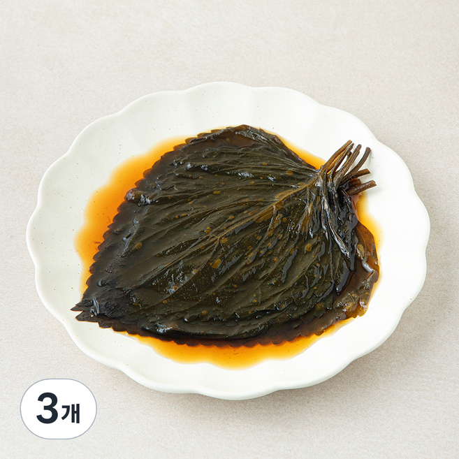 오늘의밥상 간장깻잎지, 350g, 3개